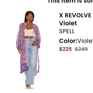 Free People X REVOLVE JUNIPER DUSTER IN VIOLE